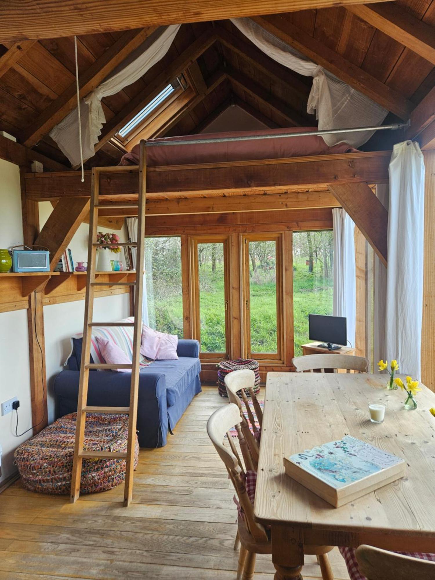 Log Cabin At The Old Summer Dairy Glastonbury ซัมเมอร์ตัน ภายนอก รูปภาพ