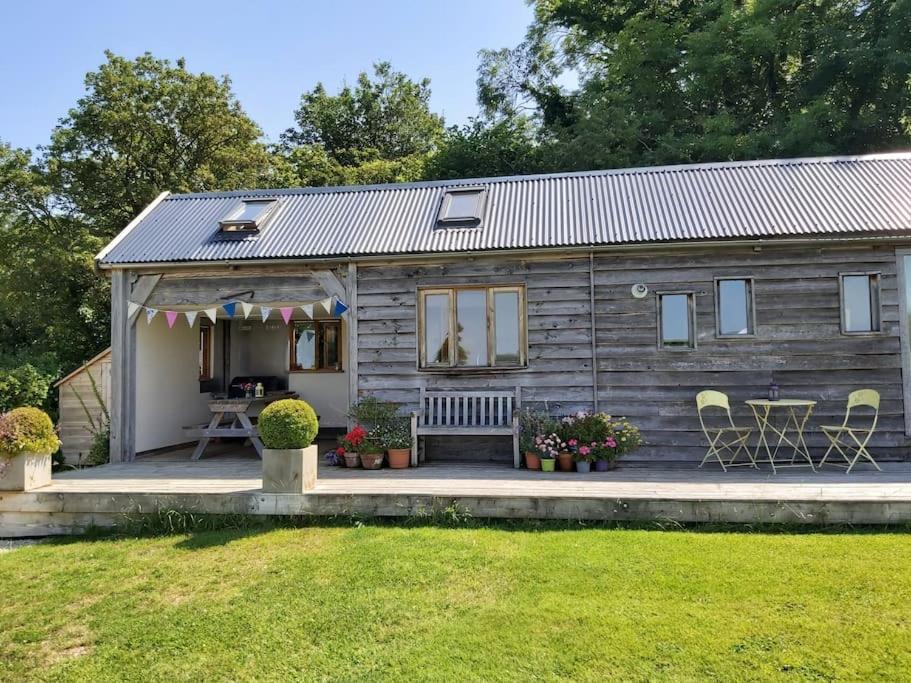 Log Cabin At The Old Summer Dairy Glastonbury ซัมเมอร์ตัน ภายนอก รูปภาพ