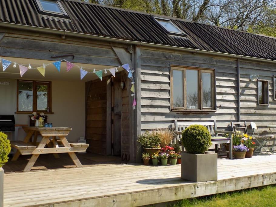 Log Cabin At The Old Summer Dairy Glastonbury ซัมเมอร์ตัน ภายนอก รูปภาพ